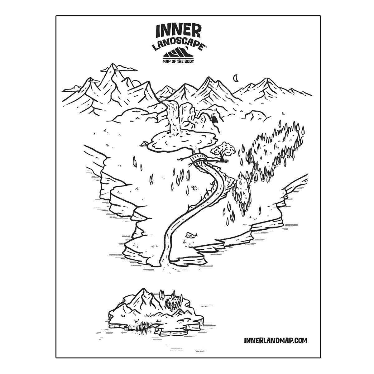 Inner Landscape Map | Printable Pack