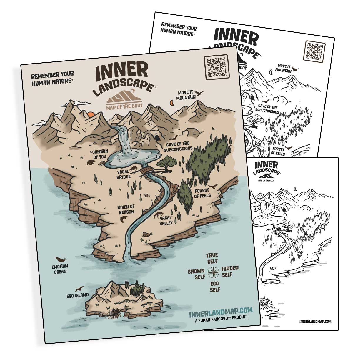 Inner Landscape Map | Printable Pack
